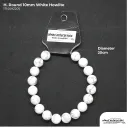 H. Round White Howlite