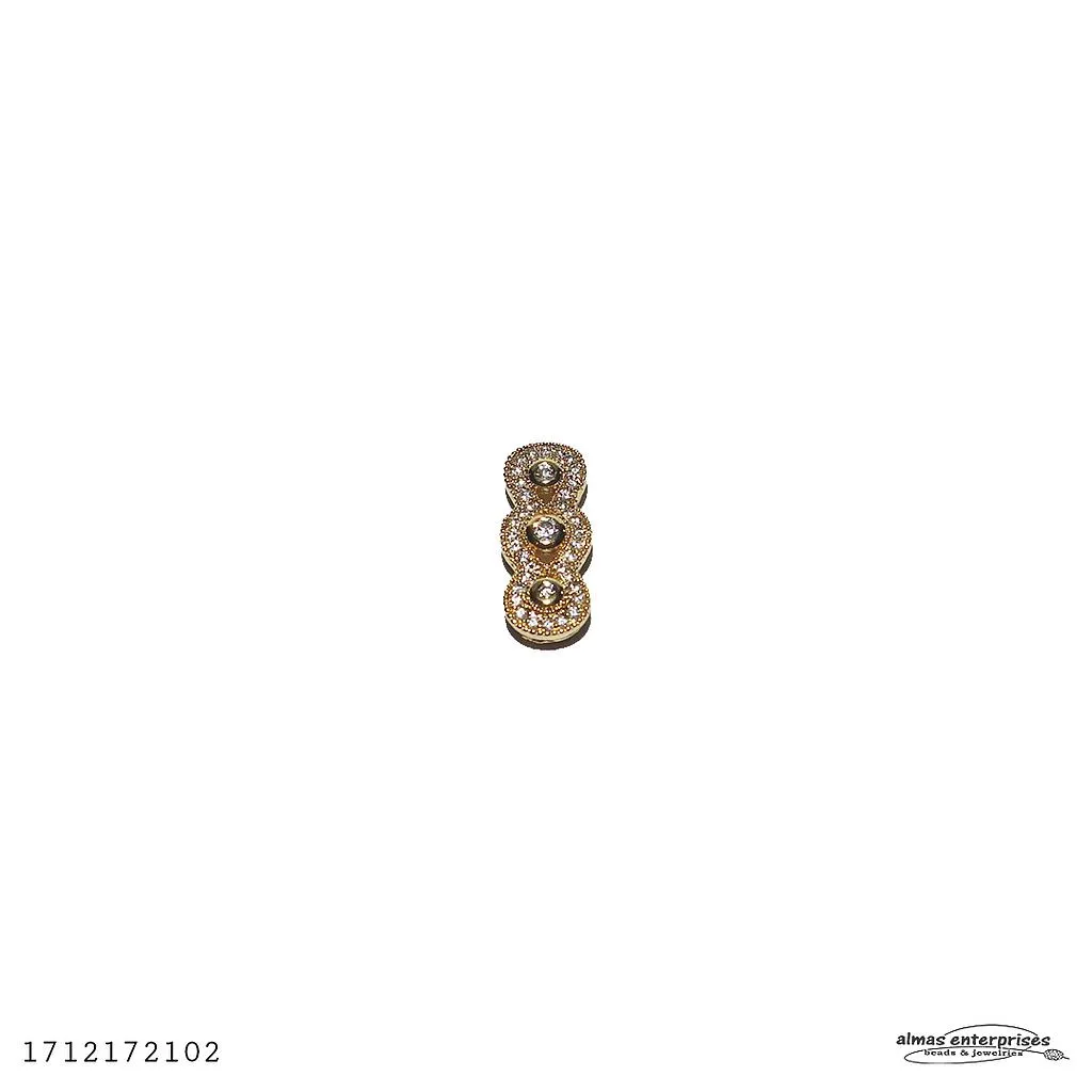 [1712172102] No.30 Rondels Spacer (Gold)