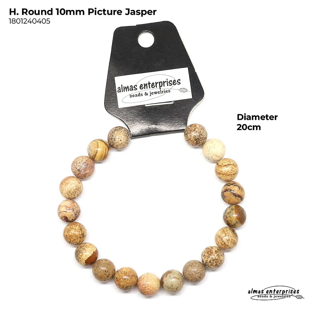 H. Round Picture Jasper