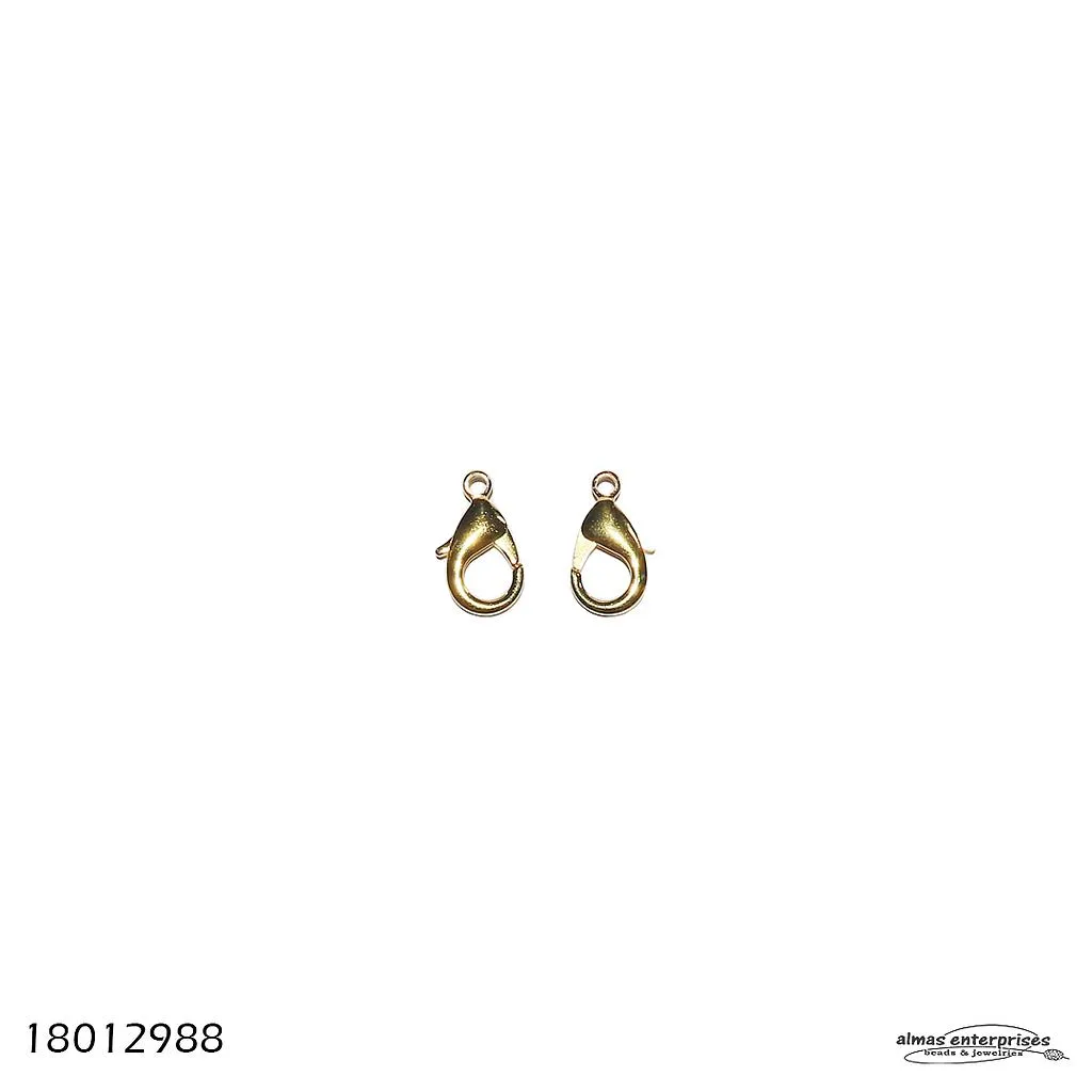 [18012988] Cop. 13x23 Lobster Clasps/6 (Gold)