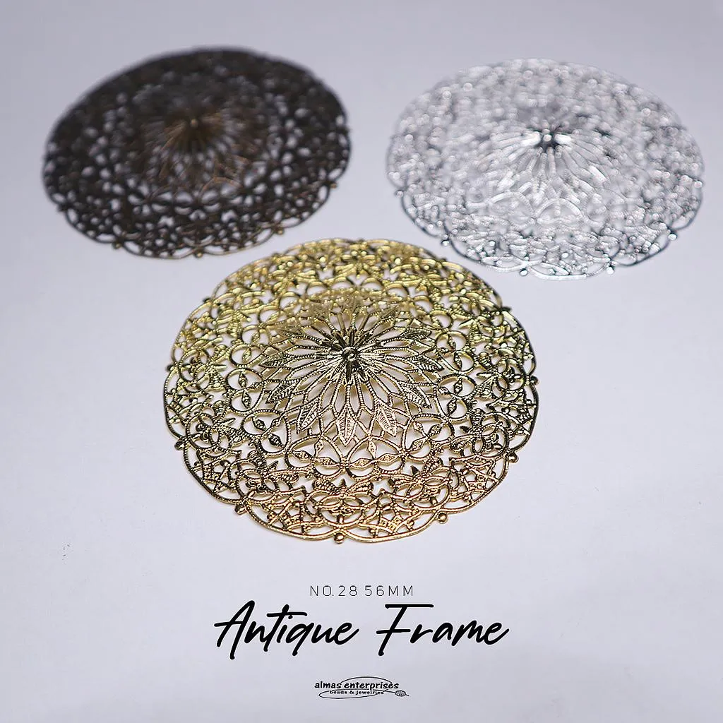 [18047328] No.28 56mm Antiq Frame/2 (Gold)