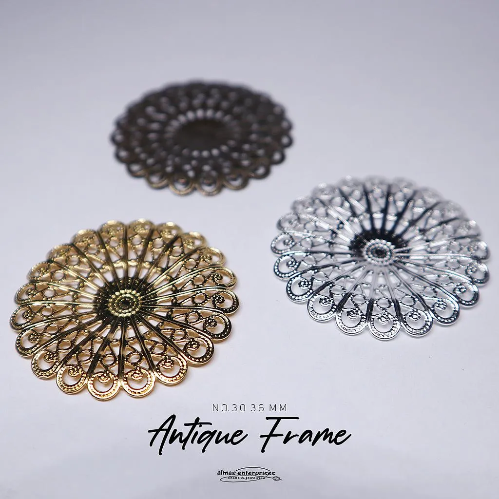 [18047330] No.30 36mm Antiq Frame/3 (Gold)