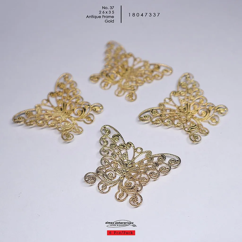 [18047337] No.37 26x35 Antiq Frame/4 (Gold)