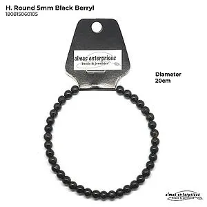 H. Round Black Berryl