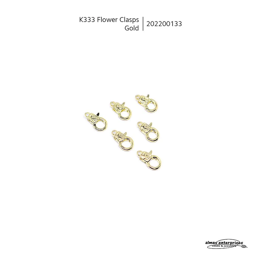 K333 Flower Clasps/6