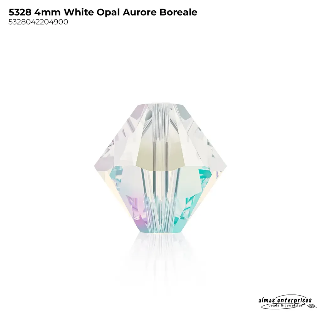 5328 4MM WHITE OPAL AB