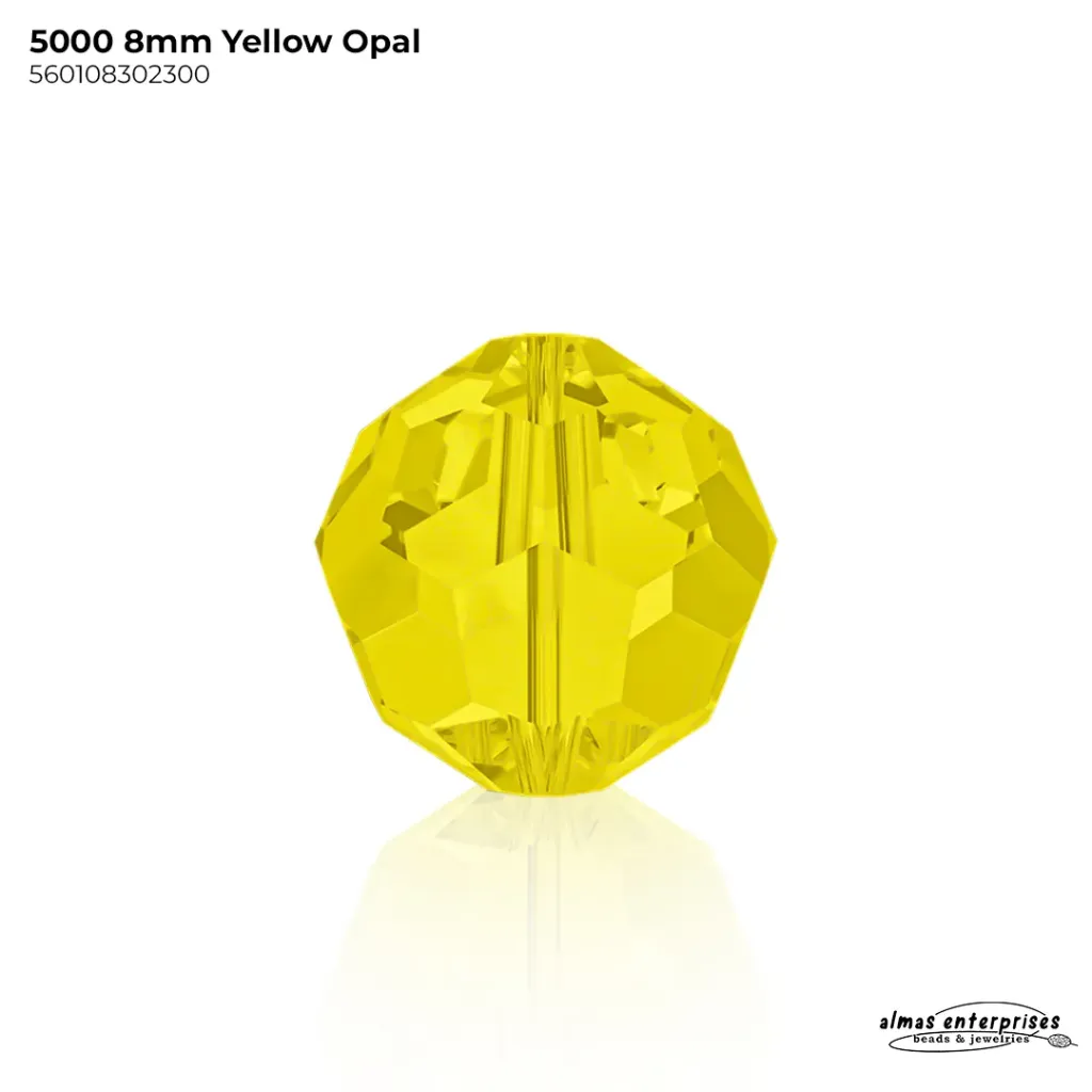 5000 8mm YELLOW OPAL