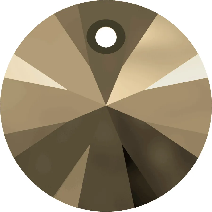 6428 8mm CRYSTAL MET.LIGHT GOLD