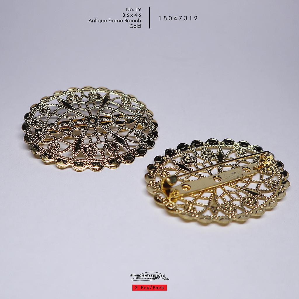 No.19 36x46 Antiq.Frame Brooch/2