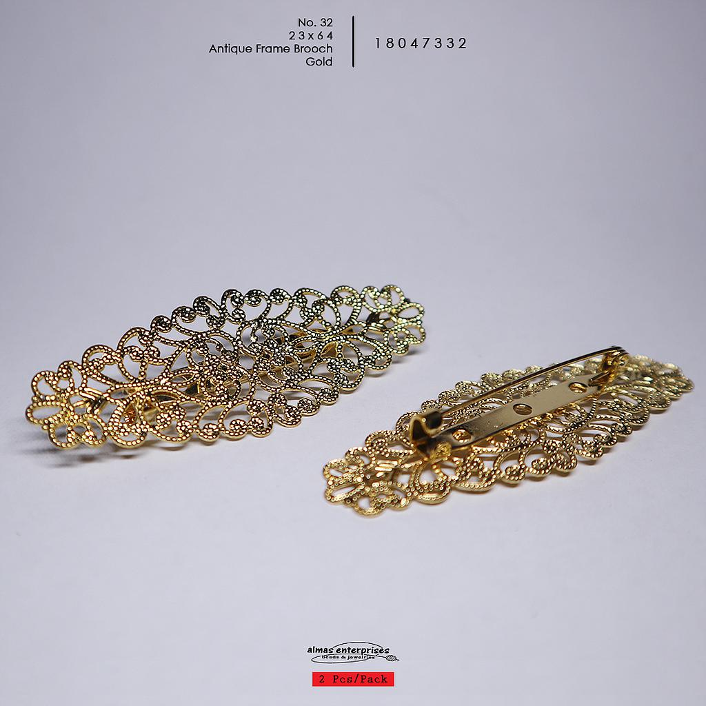 No.32 23x64 Antiq Frame Brooch/2