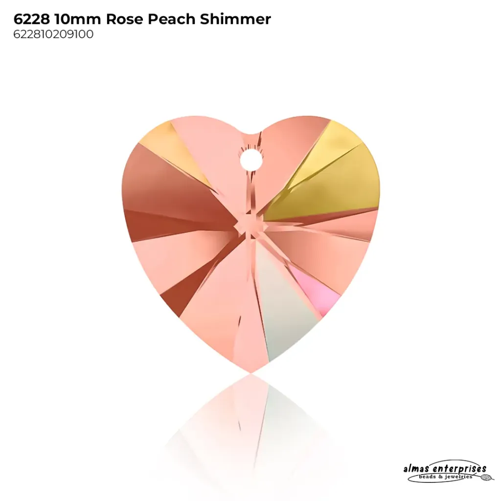 [622810209100] 6228 10mm ROSEPEACH SHIMMER