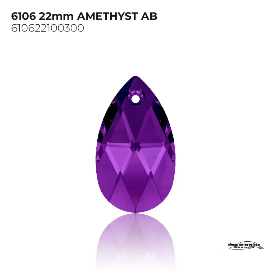 [610622100300] 6106 22mm AMETHYST AB
