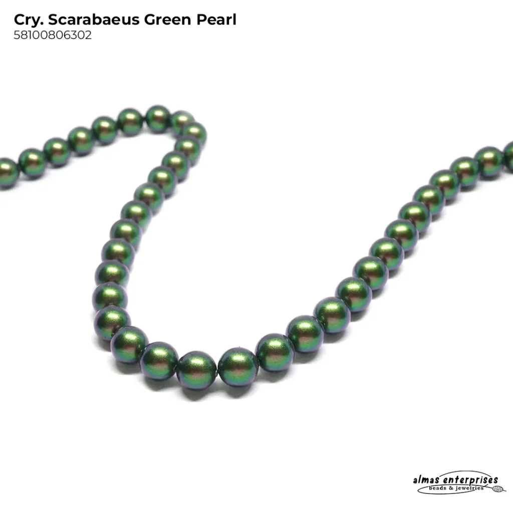 5810 8mm CRY.SCARABAEUS GREEN