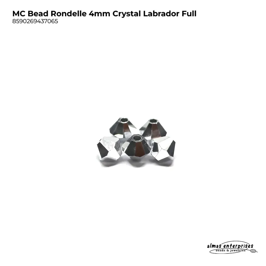 MC Bead Rondelle 4mm Cry.Labrador-f