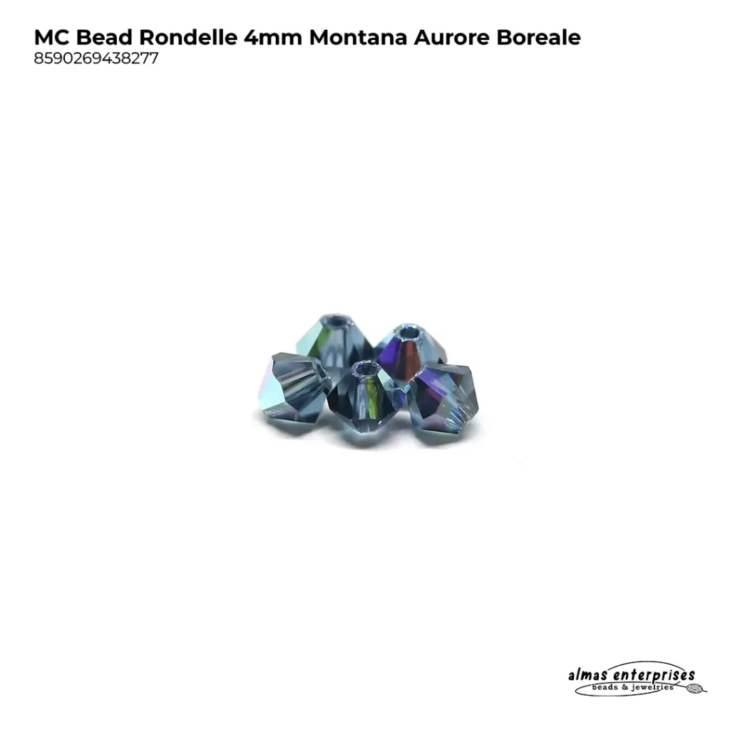 MC Bead Rondelle 4mm montana AB