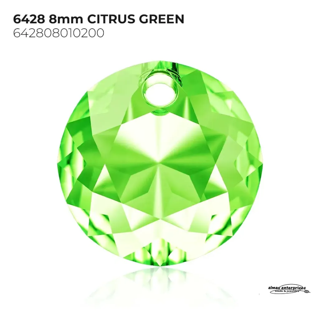 [642808010200] 6428 8mm CITRUS GREEN