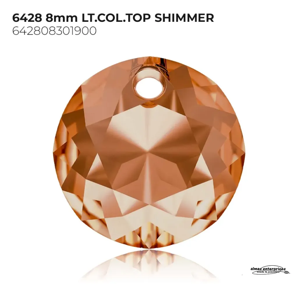 [642808301900] 6428 8mm LT.COL.TOP SHIMMER