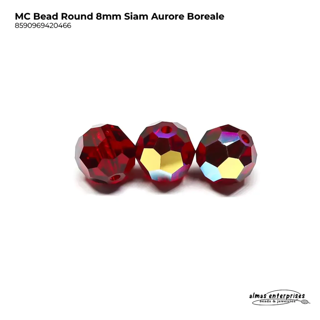 [8590969420466] MC Bead Round 8mm Siam AB