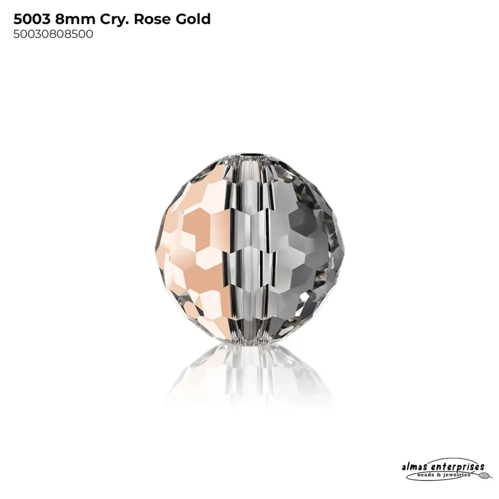 5003 8mm CRY.ROSE GOLD