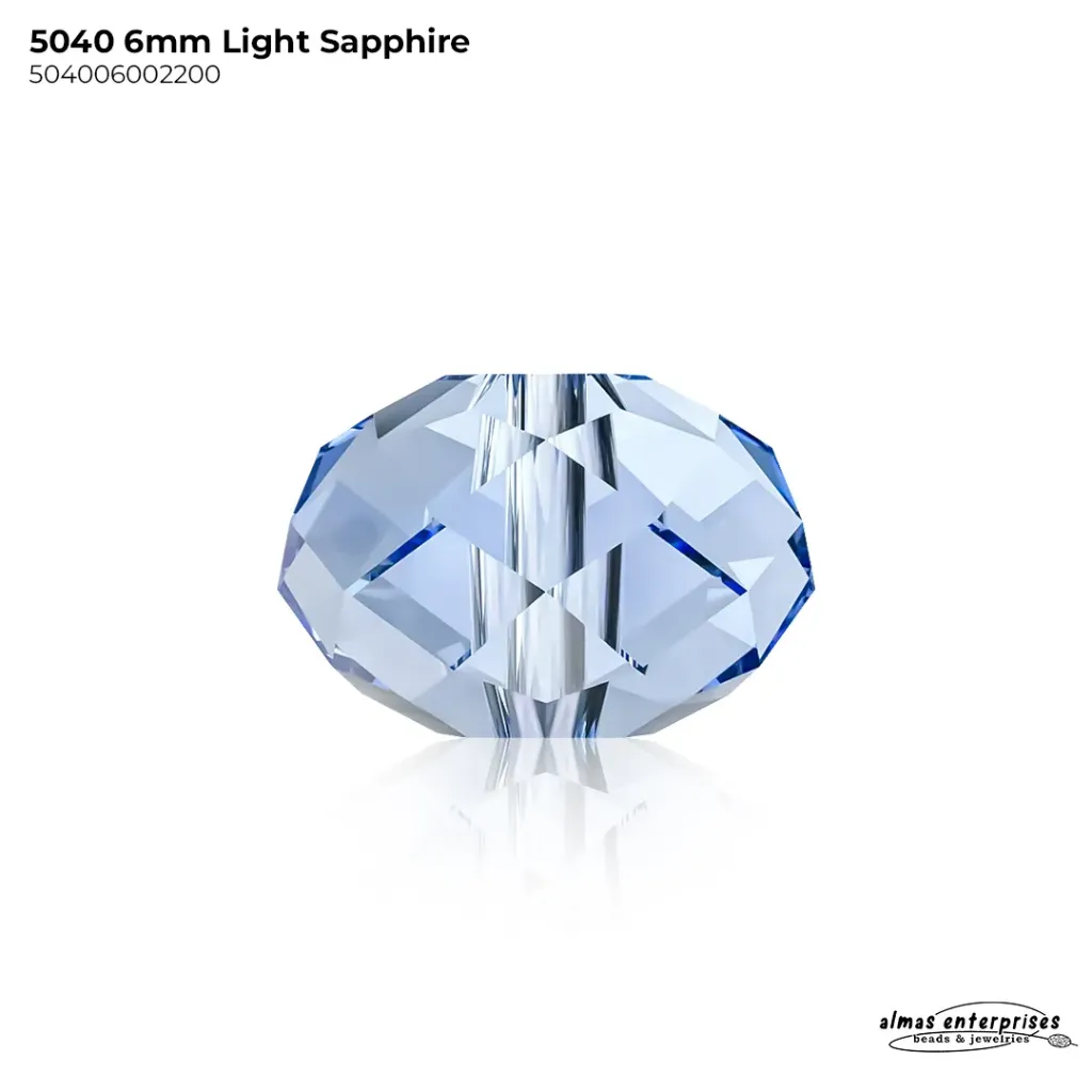 [504006002200] 5040 6mm LT SAPPHIRE