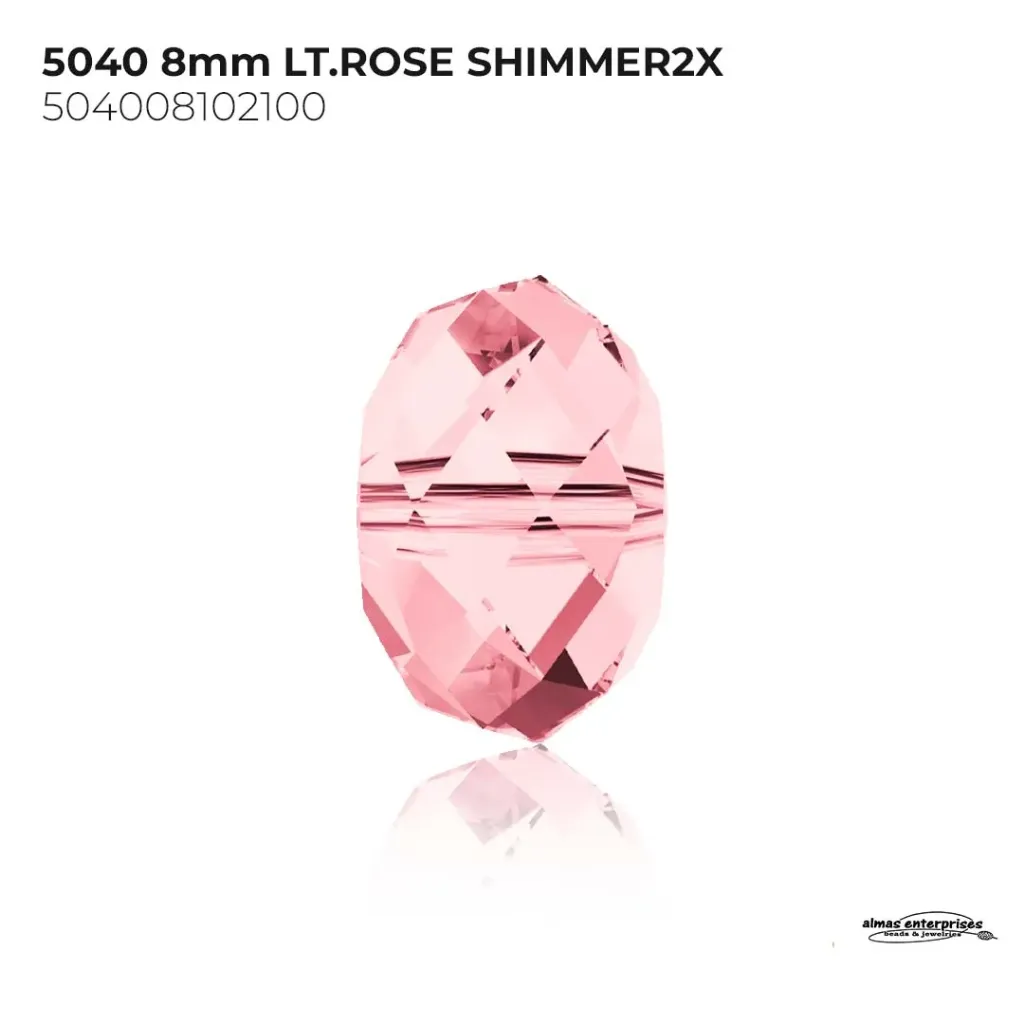 [504008102100] 5040 8mm LT.ROSE SHIMMER2X