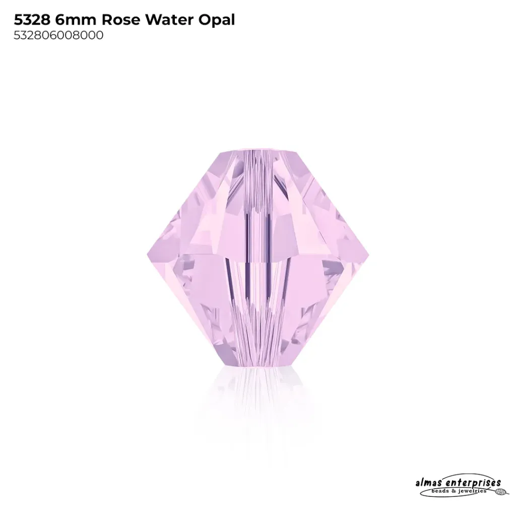 [532806008000] 5328 6mm ROSE WATEROPAL