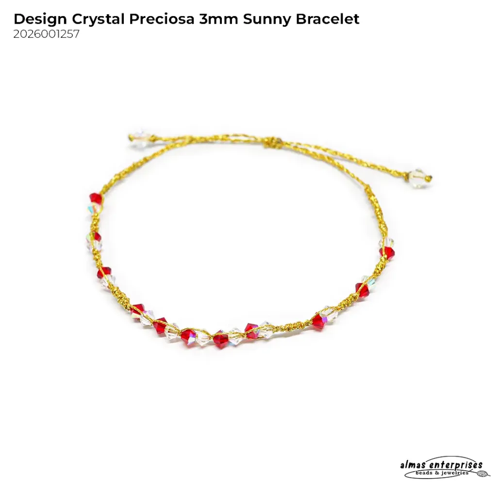 Design Crystal Preciosa 3mm Sunny Bracelet