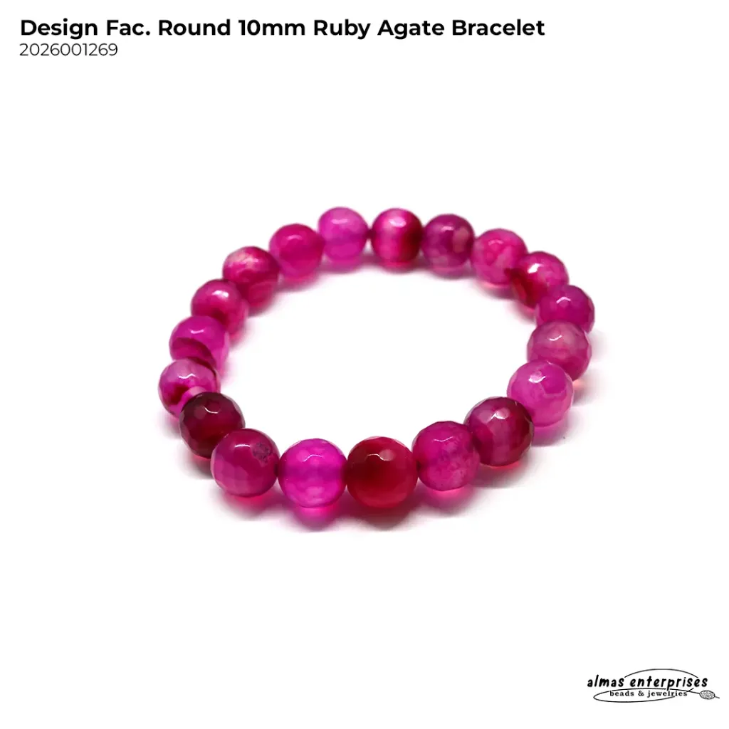 Design Facett Round D.Ruby Agate
