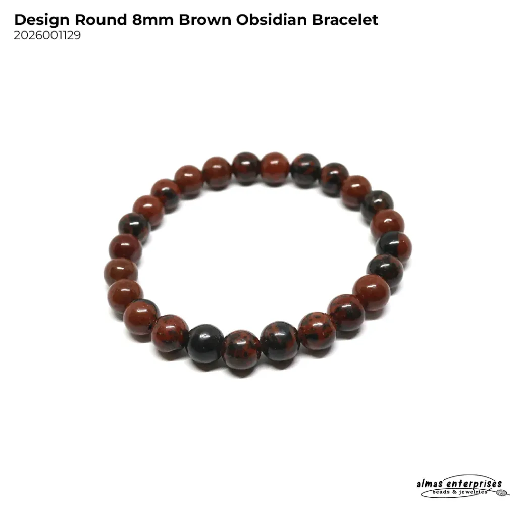 Design Round Brown Obsidian (6mm)