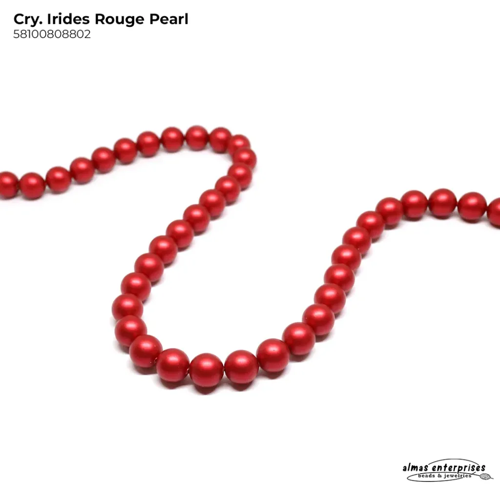 5810 8MM CRYSTAL IRIDES.ROUGE PEARL