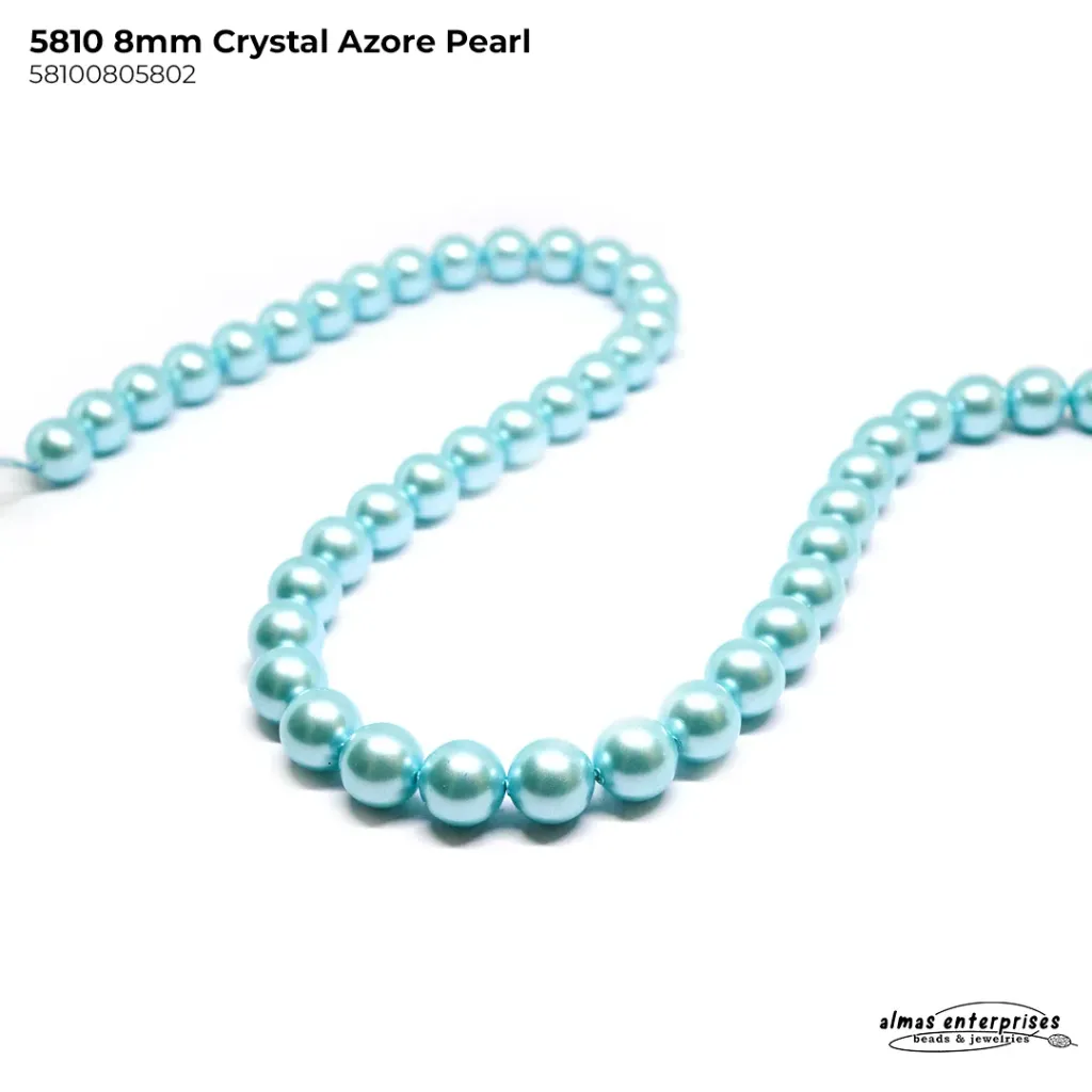 5810 8mm CRYSTAL AZORE PEARL