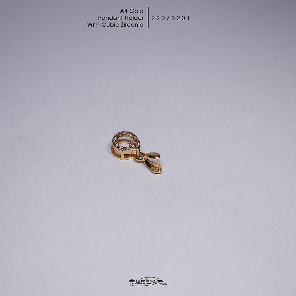 Pendant Holder With CZ A4