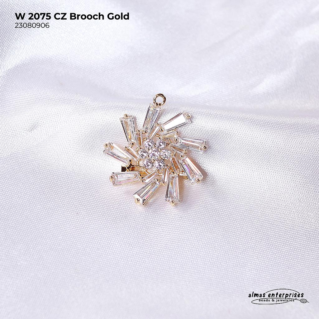 W 2075 CZ Brooch