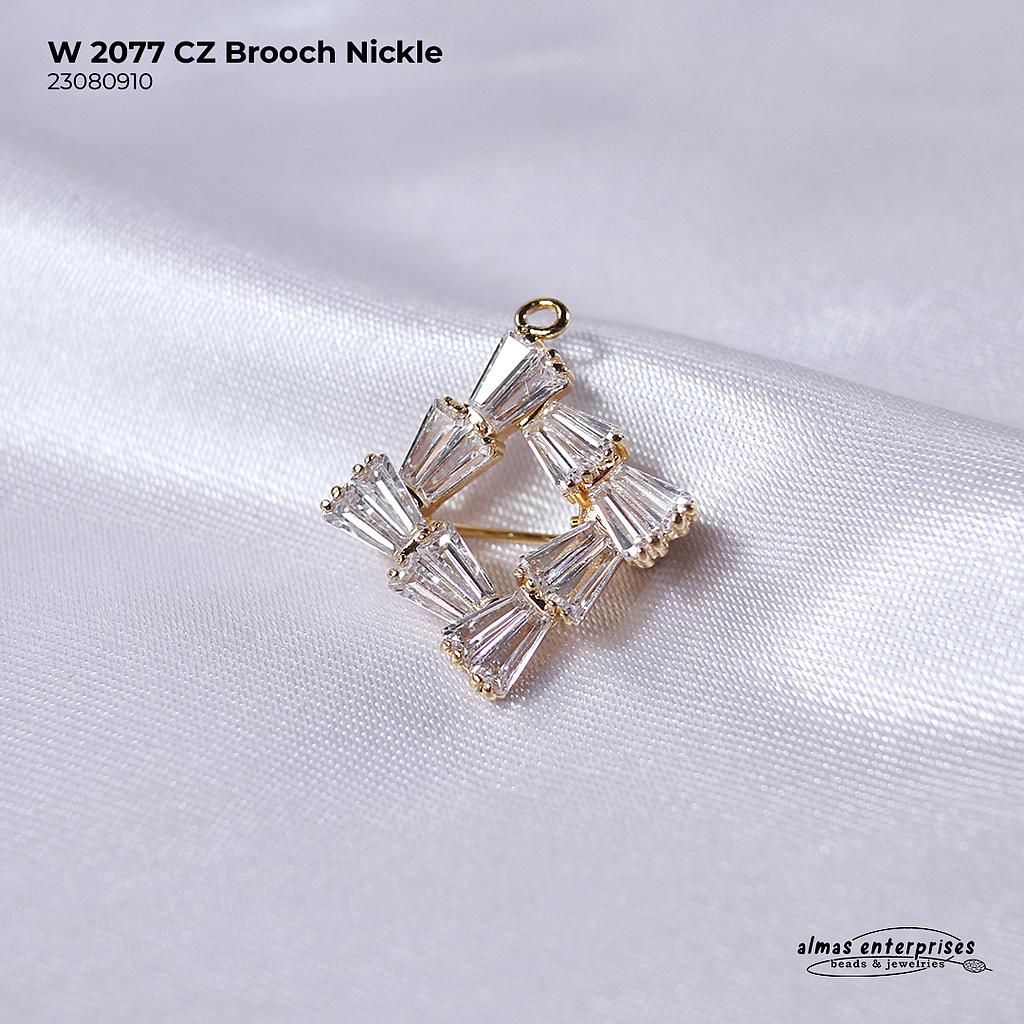 W 2077 CZ Brooch