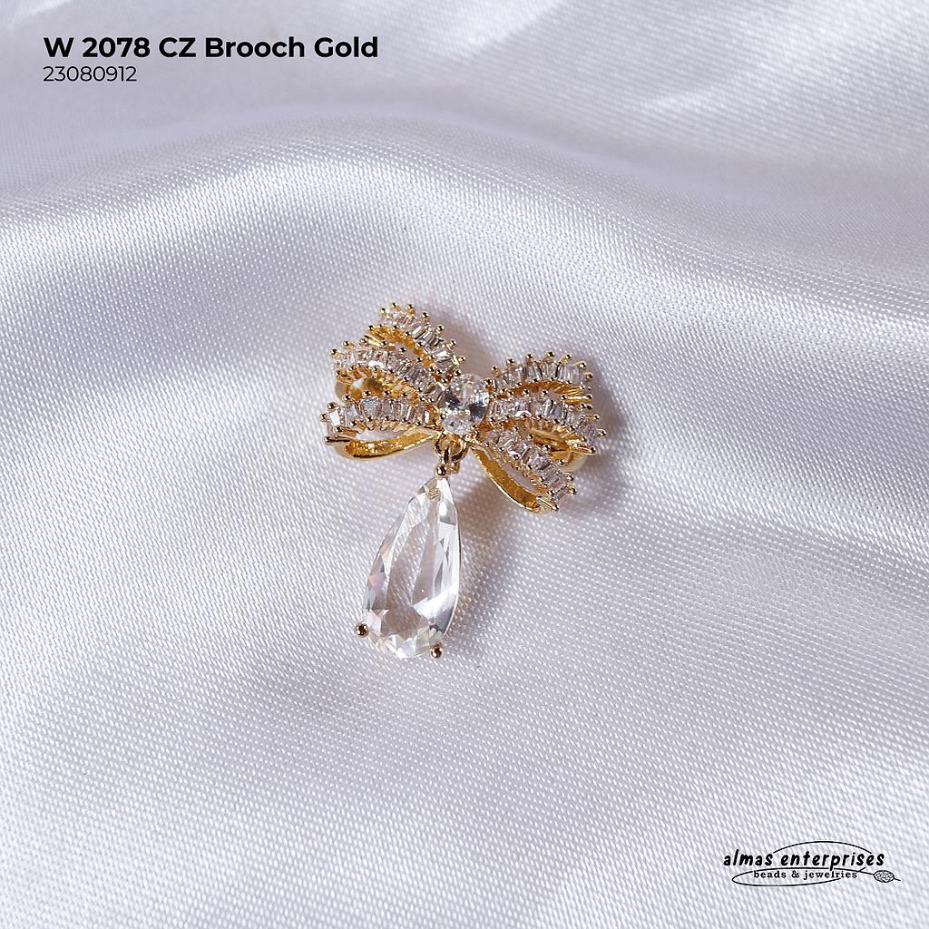 W 2078 CZ Brooch