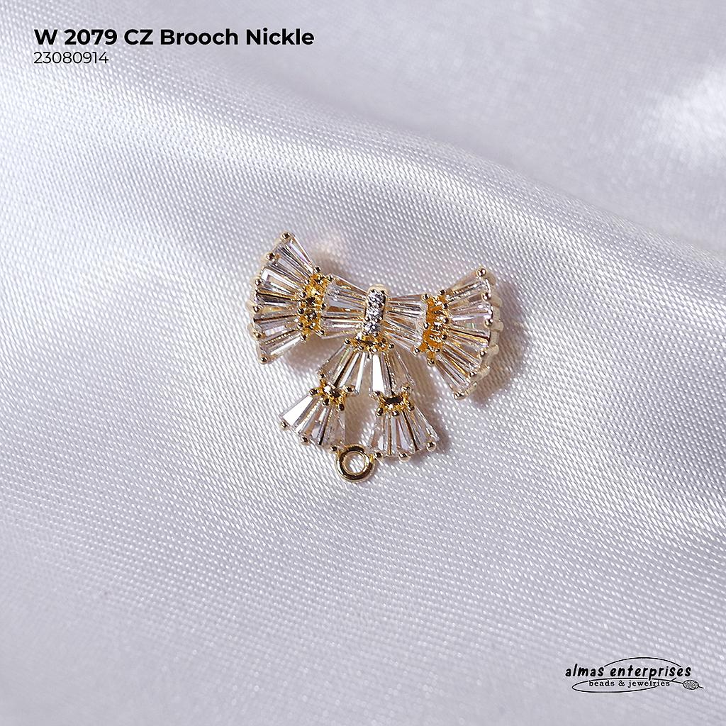 W 2079 CZ Brooch