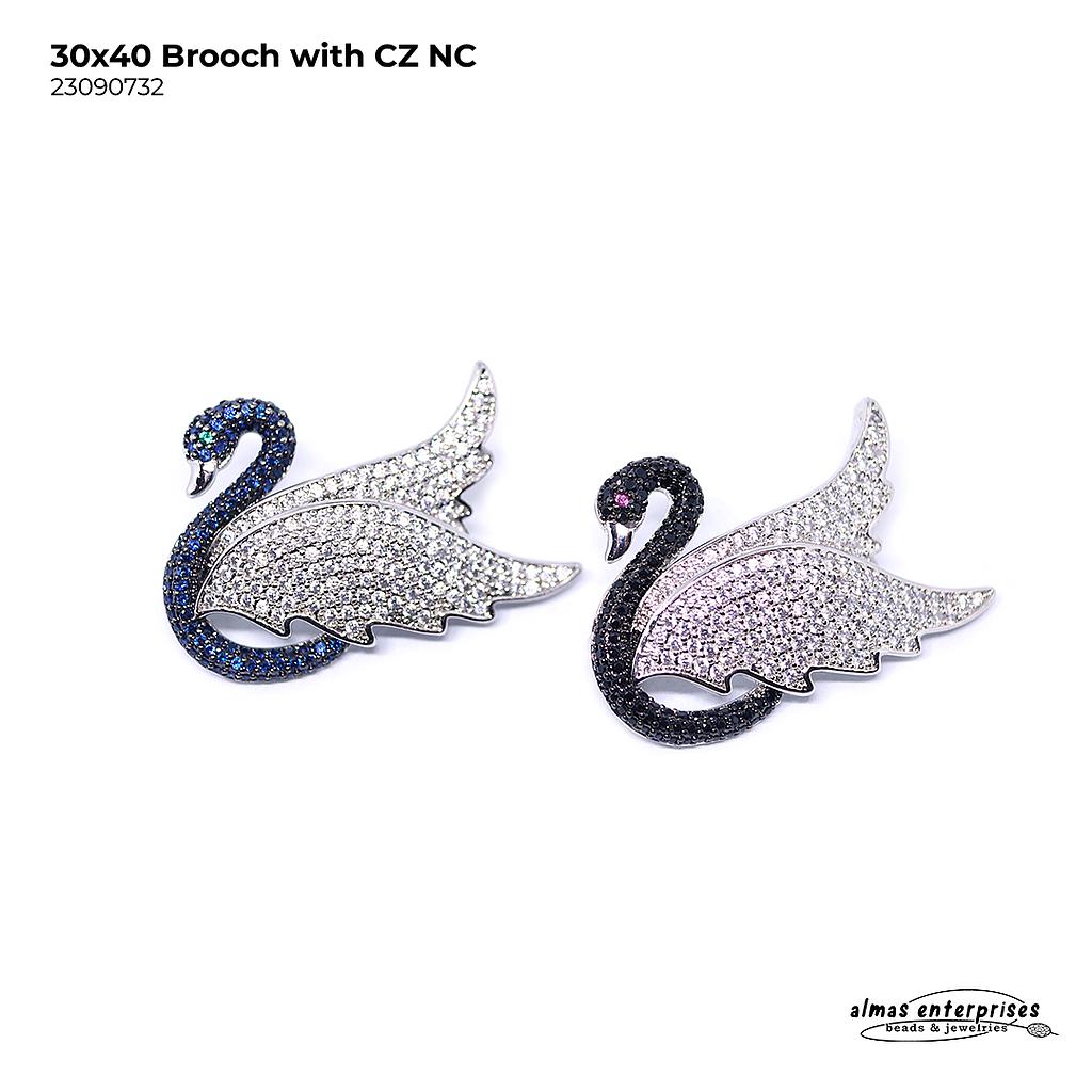 Brooch With CZ Nc