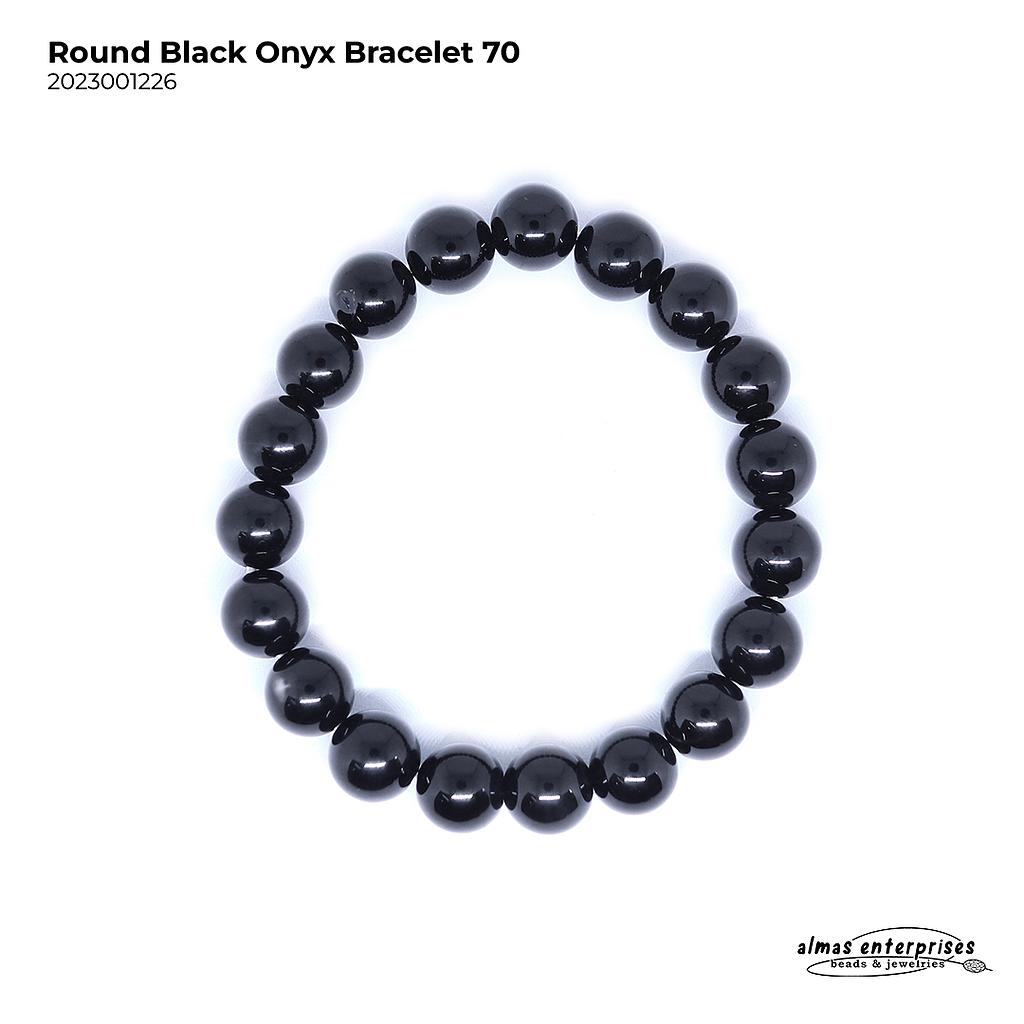 Round Black Onyx Bracelet