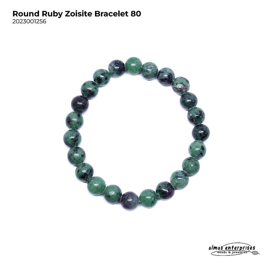 Round Ruby Zoisite Bracelet