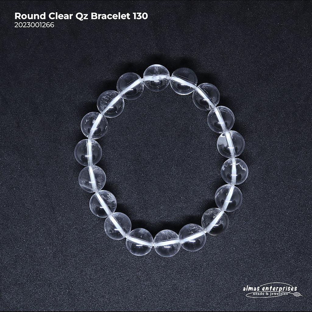 Round Clear Qz Bracelet