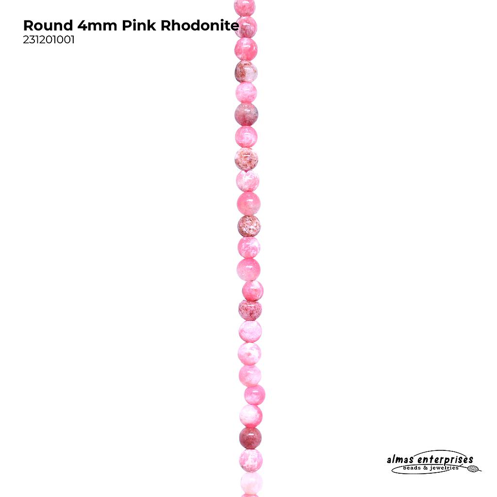Round Pink Rhodonite