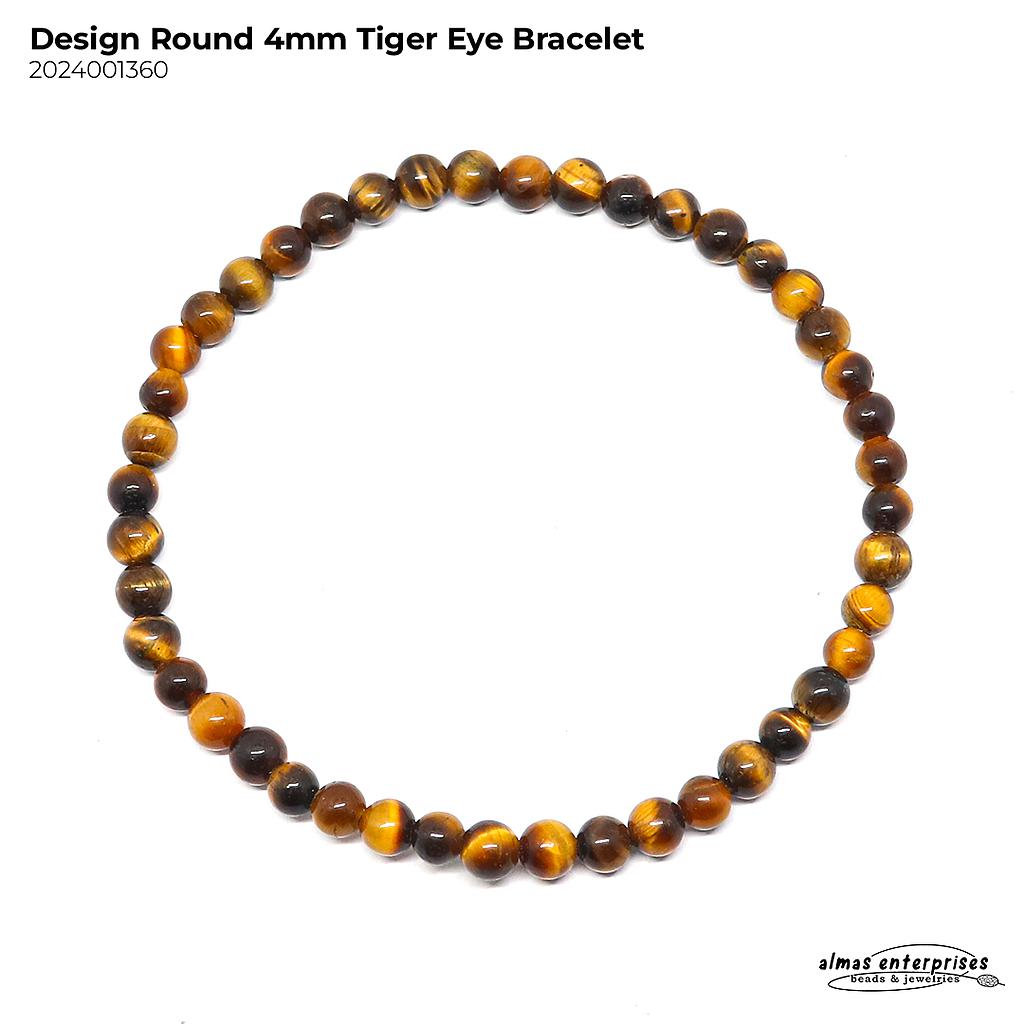 Design Round Tiger Eye Bracelet