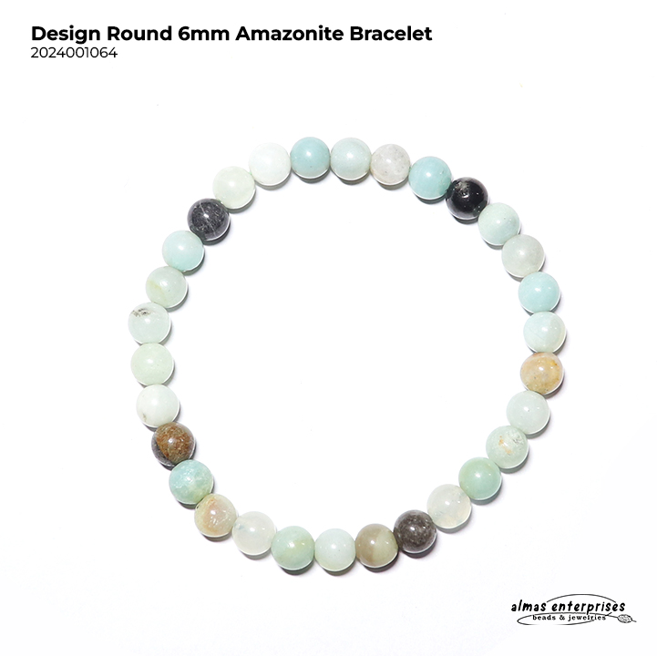 Design Round Amazonite Bracelet
