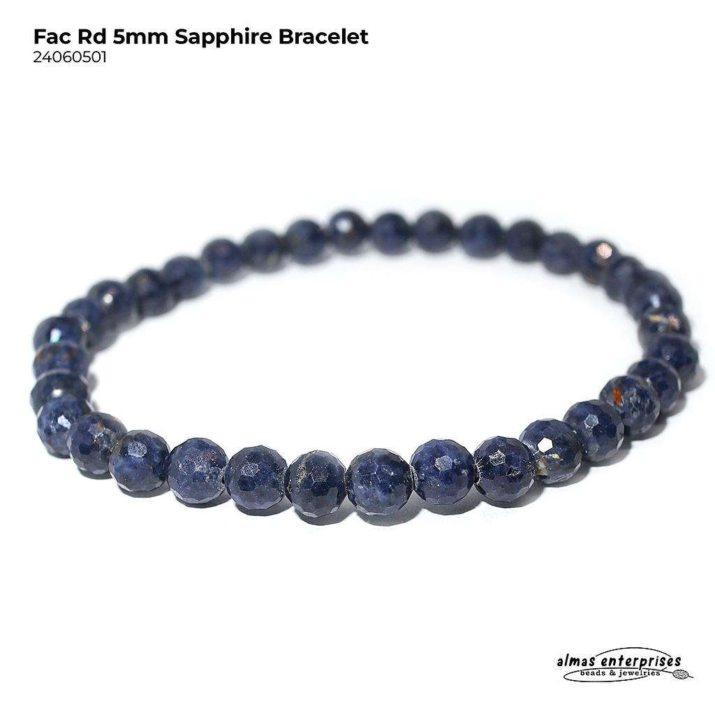 Fac Rd Sapphire Bracelet