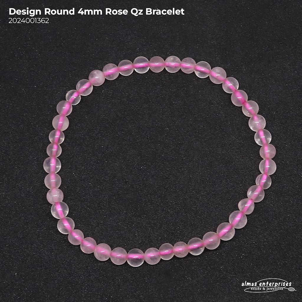 Design Round Rose QZ Bracelet