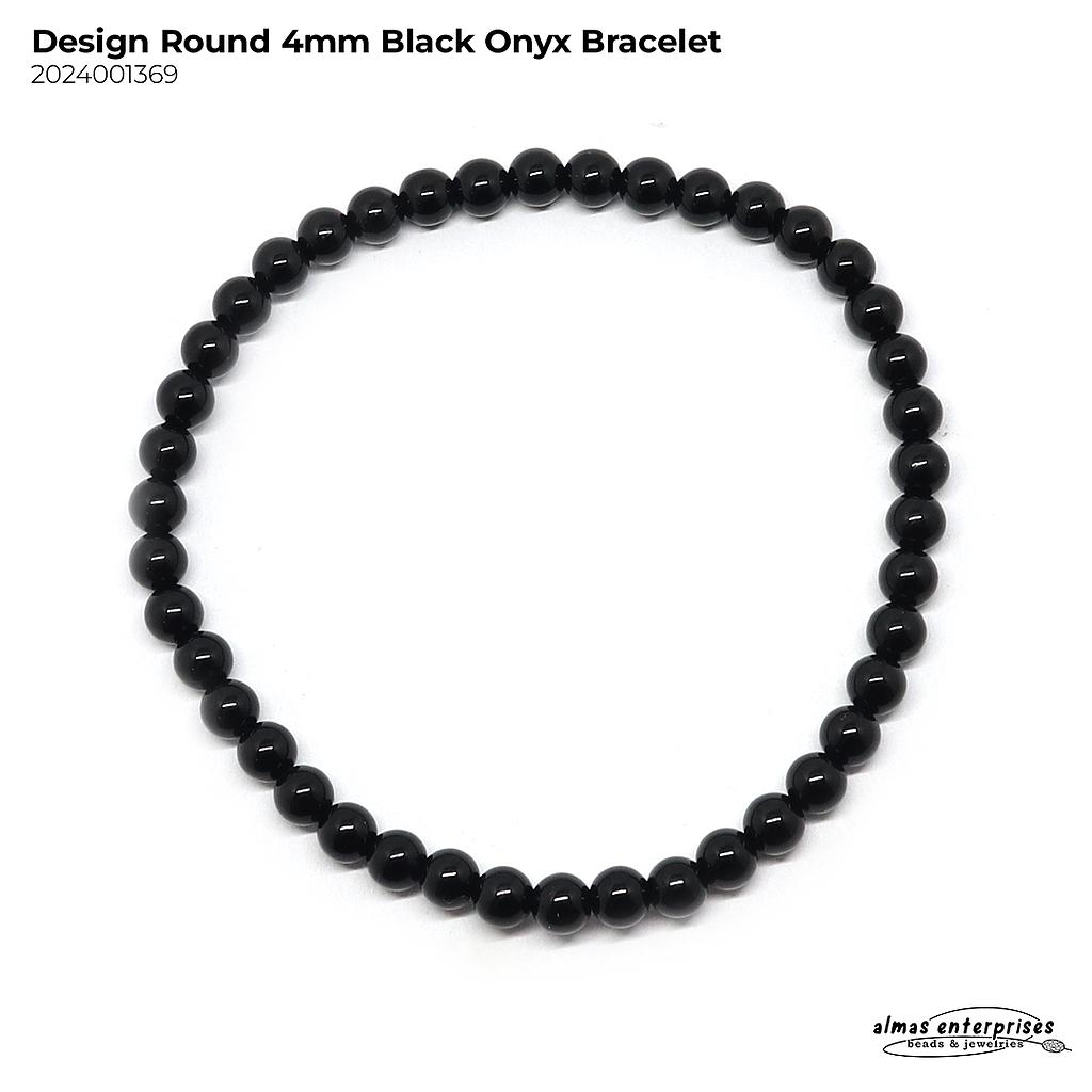 Design Round Black Onyx Bracelet