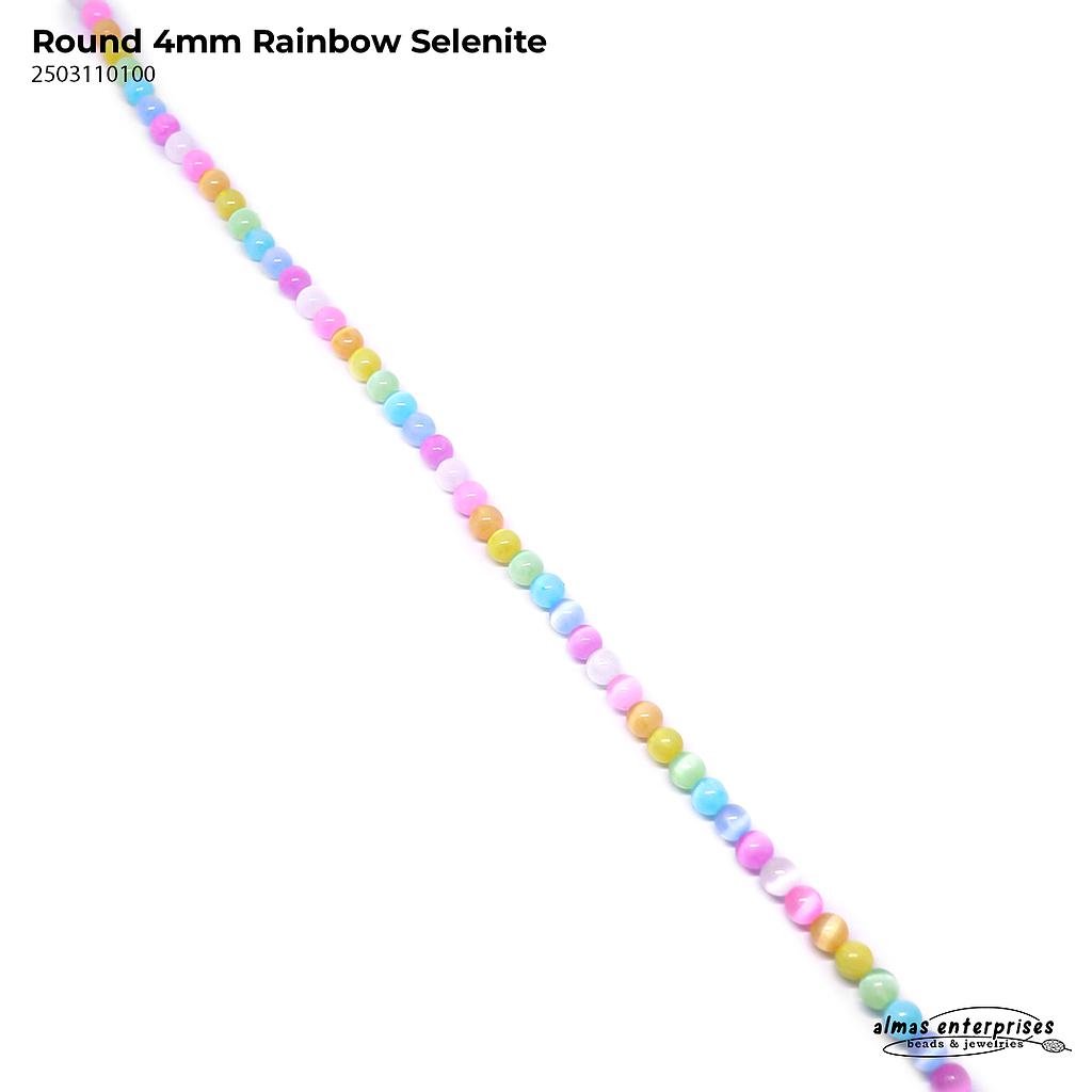 Round Rainbow Selenite