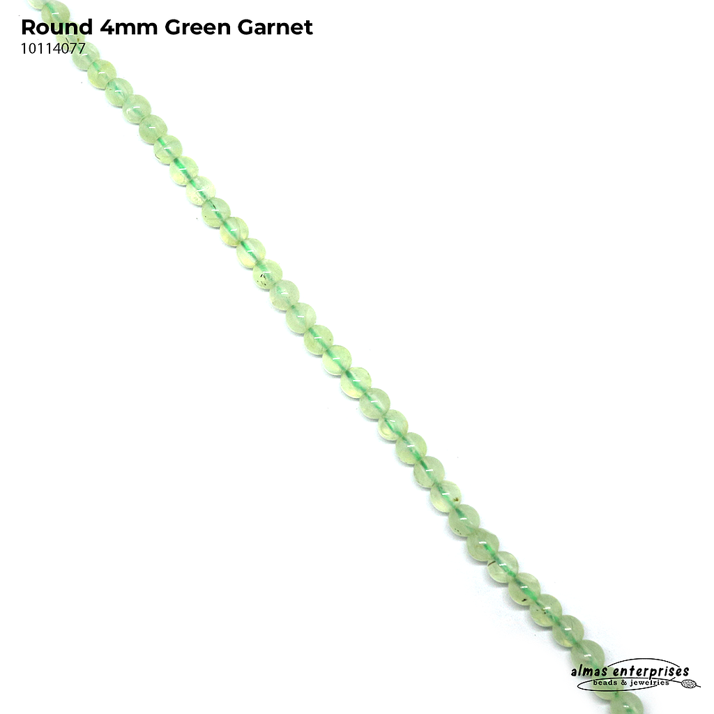 Round Green Garnet