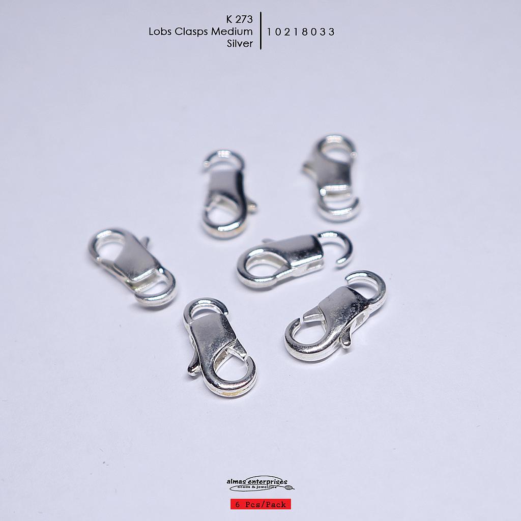 K273 Med Open Lobs Clasps/6