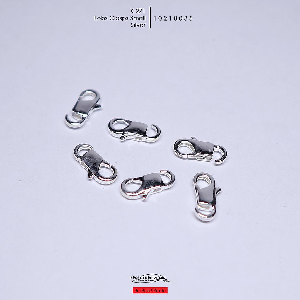 K271 Small Open Lobs Clasps/6
